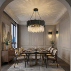 YOOGEE luxury crystal chandelier for modern dining room lighting