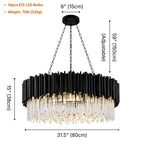 Modern chandelier light fixture for elegant living room decor