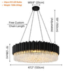 Contemporary chandelier lighting fixture for luxury home decor