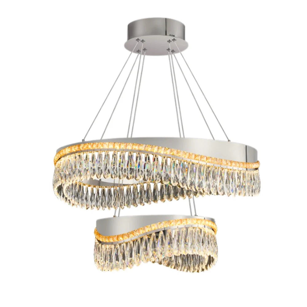 Modern Chrome Chandelier