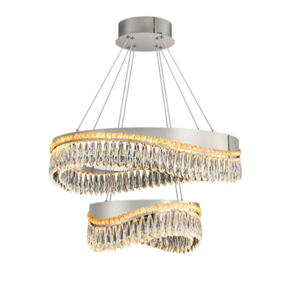 Modern Chrome Chandelier