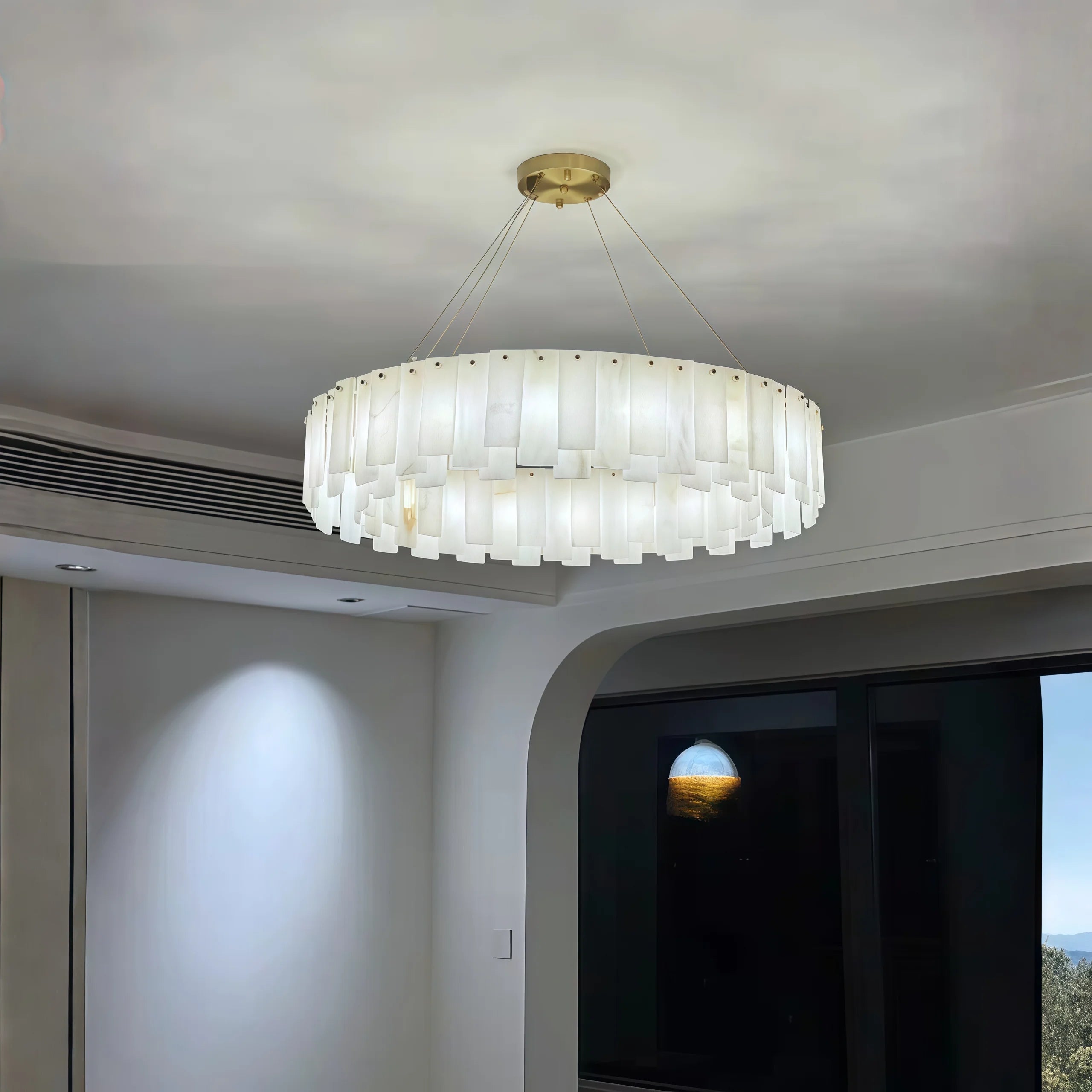 Modern Gold Chandelier

