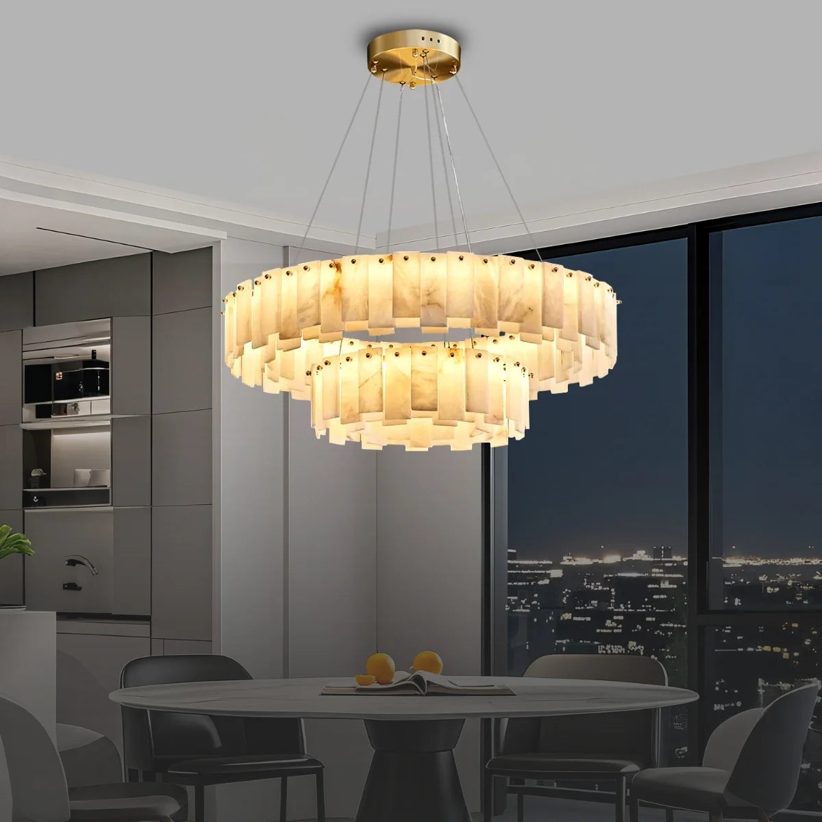 Modern Gold Chandelier