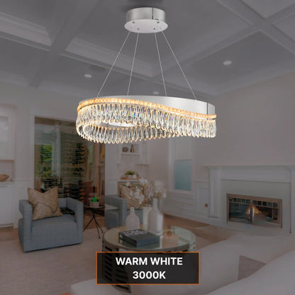 Modern chandelier chrome