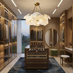 Luxury ceiling chandelier for upscale American home interiors
