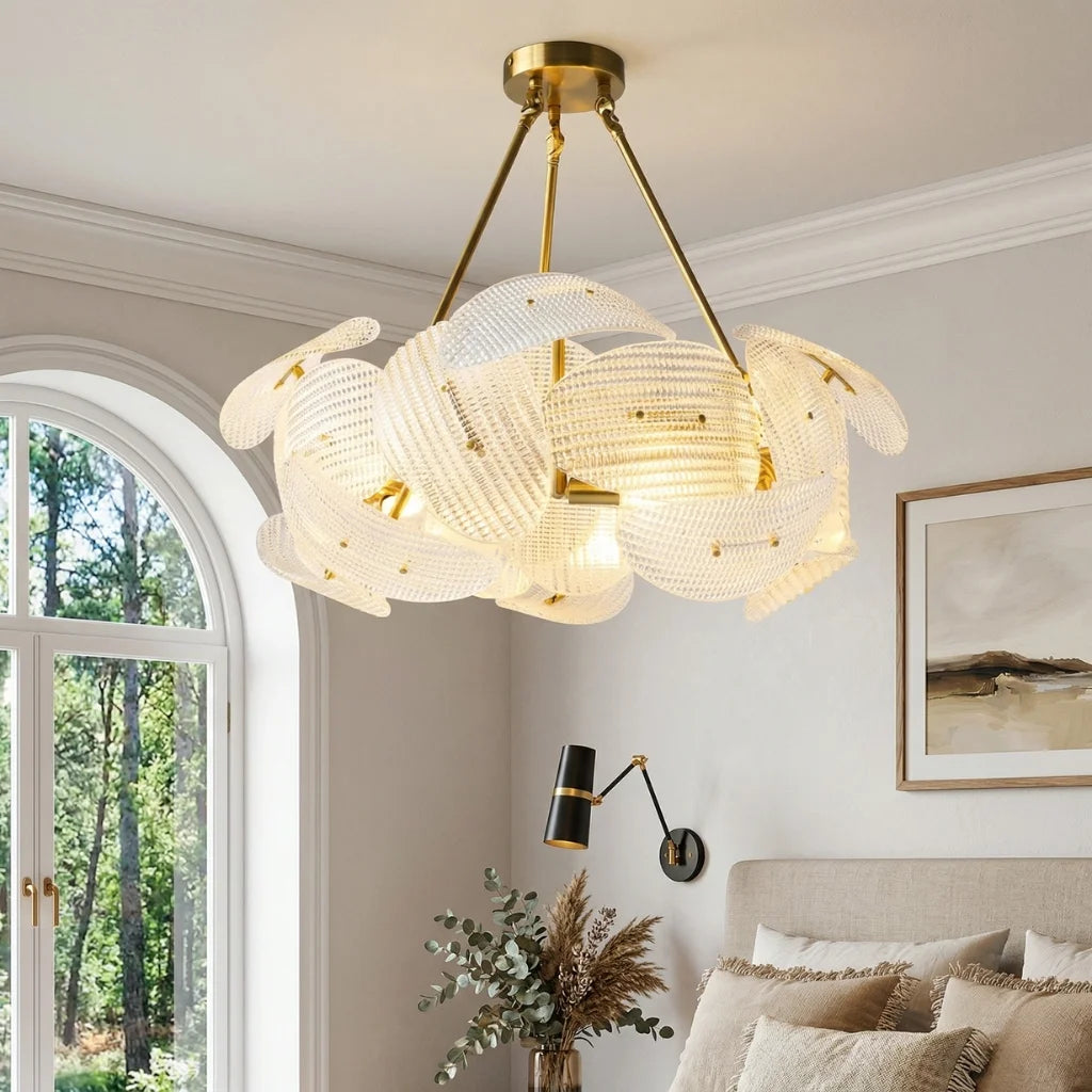 Luxury ceiling chandelier for upscale American home interiors