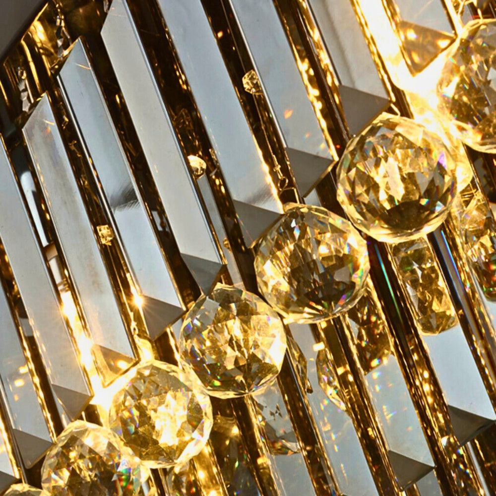 modern black crystal dining chandelier