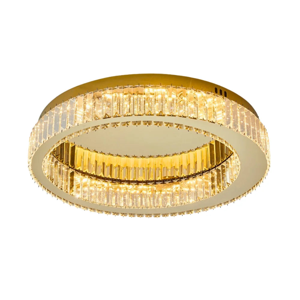 modern gold crystal lamp