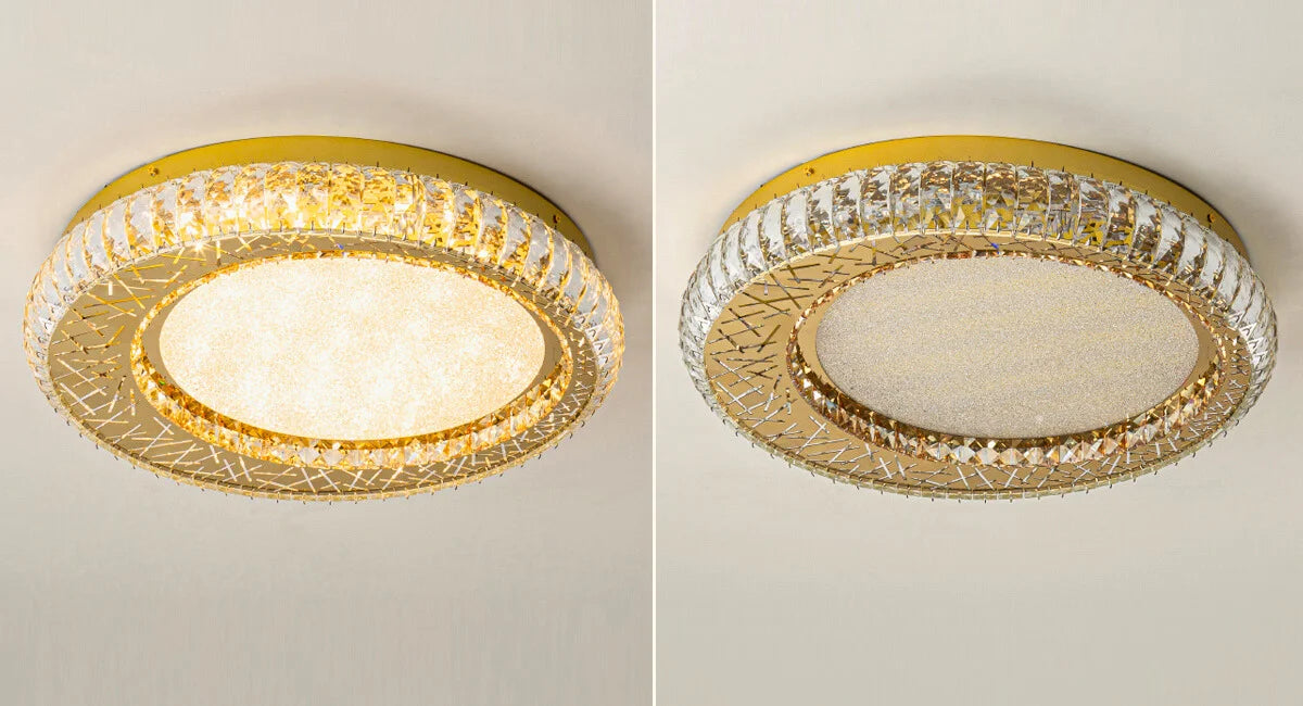 design crystal ceiling light for bedroom