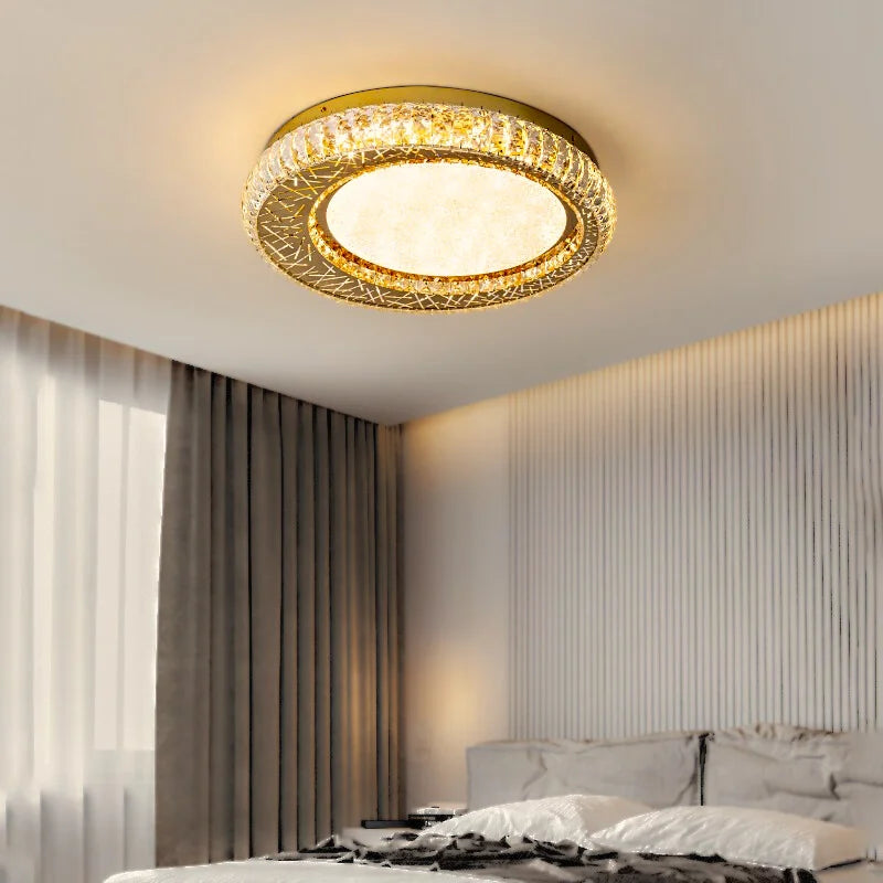 design crystal ceiling light for bedroom