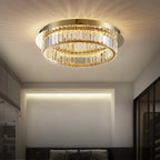 gold crystal ceiling lamp