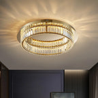 gold crystal ceiling lamp