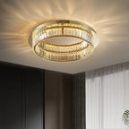 gold crystal ceiling lamp