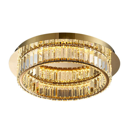 gold crystal ceiling lamp