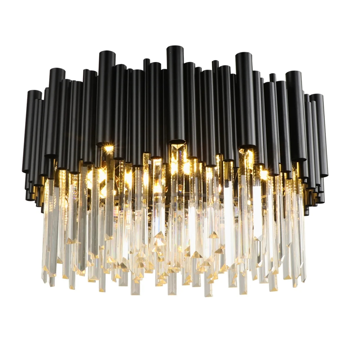 modern black crystal chandelier for ceiling