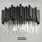 modern black crystal chandelier for ceiling