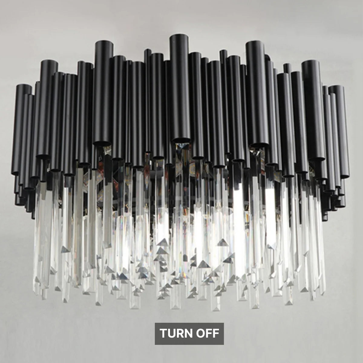 modern black crystal chandelier for ceiling
