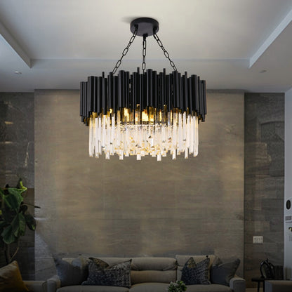 Nocturne Chandelier with Round Crystals