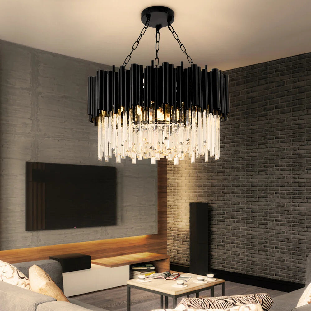 black chandelier for living room