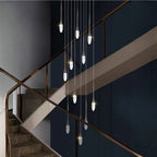 staircase led chandelier lighting