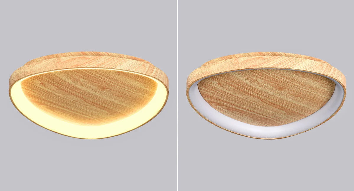 wood ceiling light