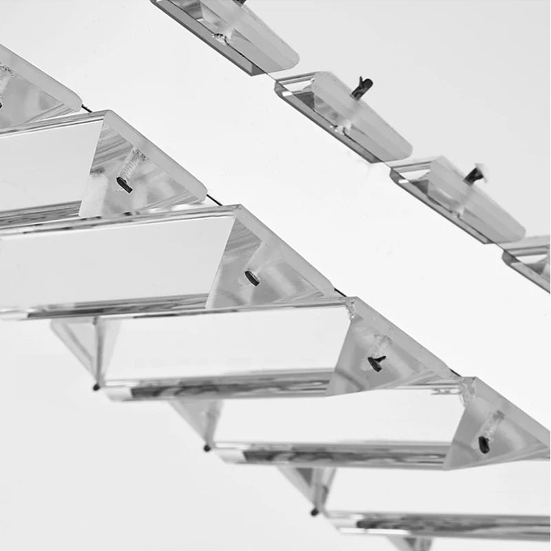 Ophelia Chandelier-Modern Dining Room LED Hanging Light Fixtures-Crystal Detail