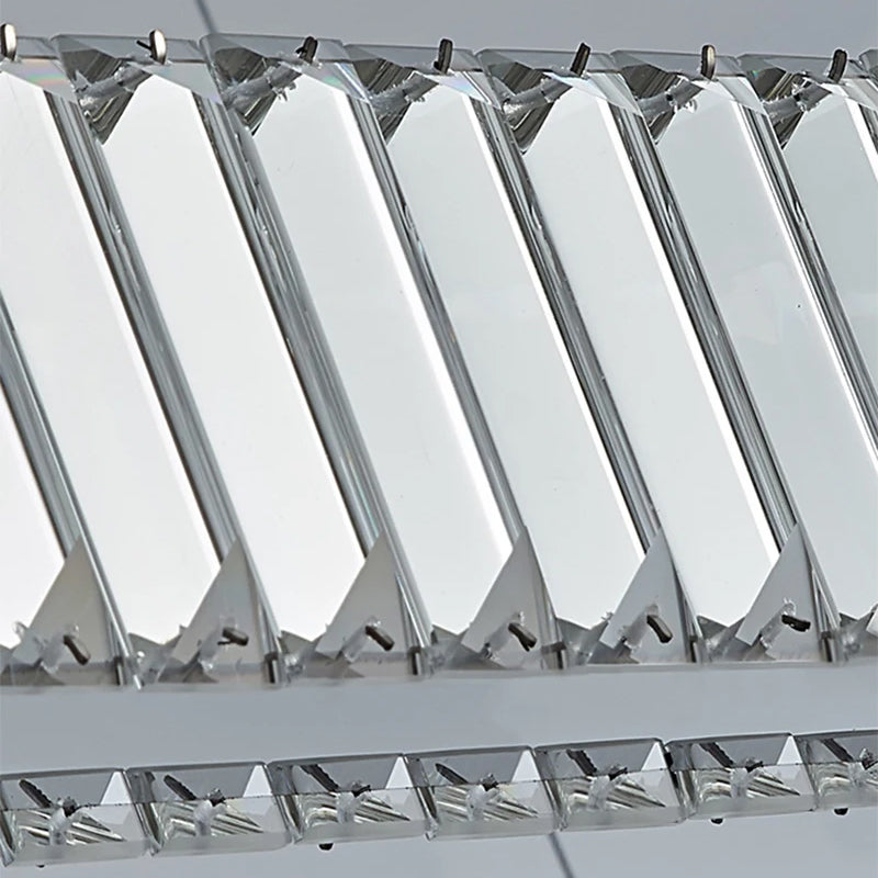Ophelia Chandelier-Modern Dining Room LED Hanging Light Fixtures-Crystal Detail