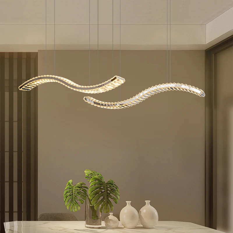 Ophelia Chandelier-Modern Dining Room LED Hanging Light Fixtures