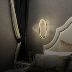 bedside crystal hang lamp
