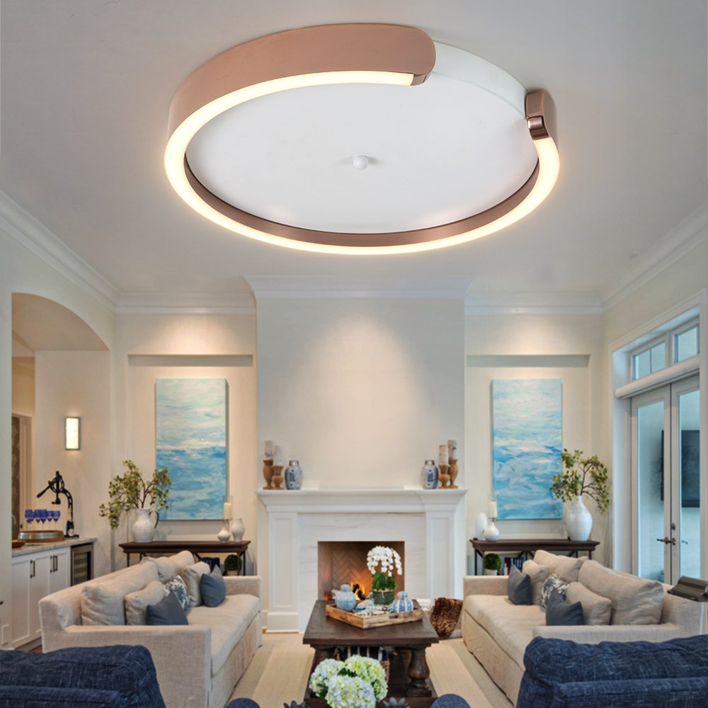 Orla Ceiling Light-Modern Gold Flush Mount LED Ceiling Light Fixture