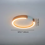 Orla Modern Gold LED Flush Mount Ceiling Light for Living Room