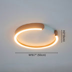 Orla Modern Gold LED Flush Mount Ceiling Light for Living Room