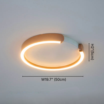Orla Modern Gold LED Flush Mount Ceiling Light for Living Room