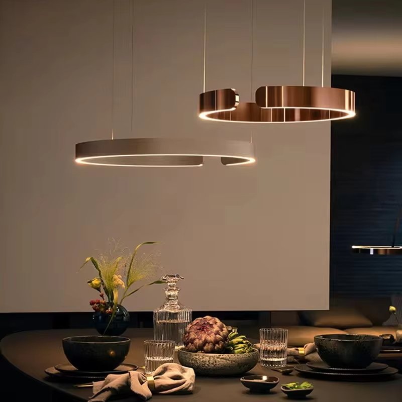 Orla Chandelier-Creative C-shaped LED Acrylic Hanging Light Fixtures