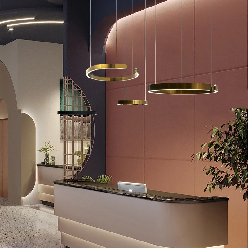 Orla Chandelier-Creative C-shaped LED Acrylic Hanging Light Fixtures