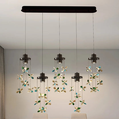 led dining room chandelier
