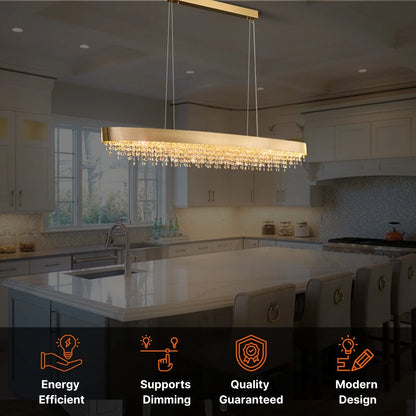 Large Crystal Chandelier