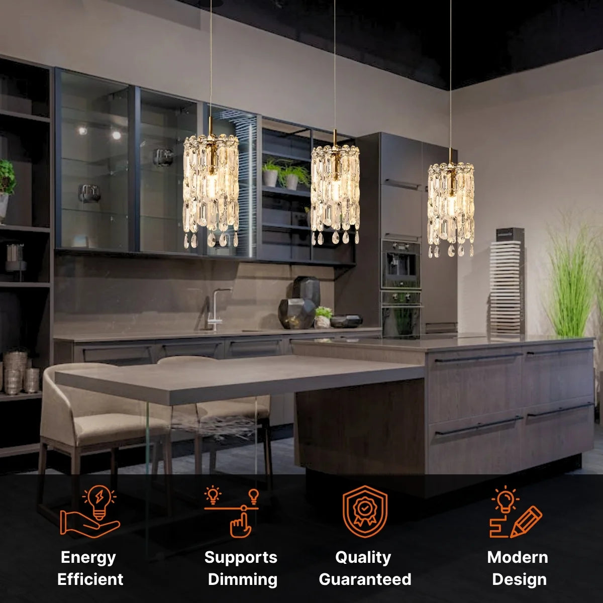 Pendant Lighting With Crystals