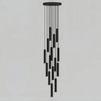 Pilar Modern LED Spiral Staircase Chandelier for Tall Foyers & Stairwells