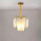 small glass chandelier