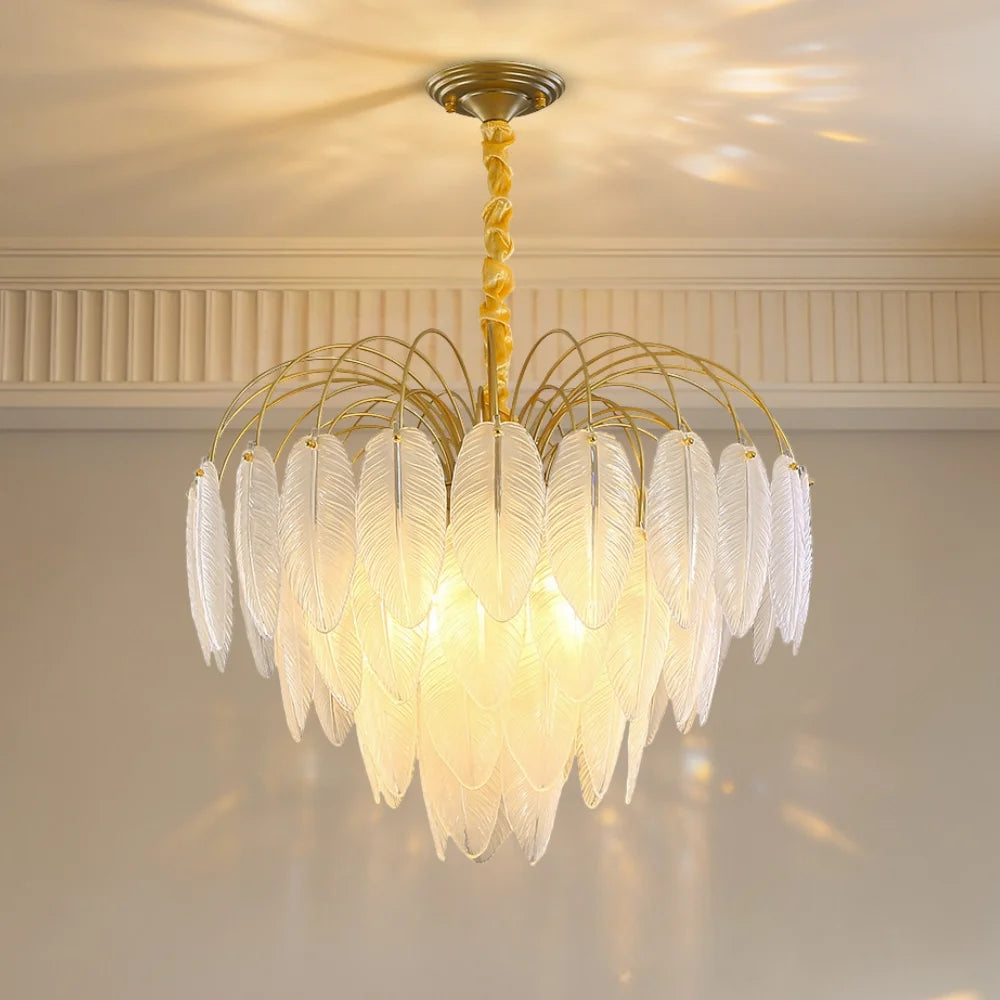 modern gold chandelier
