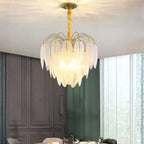 dining room glass chandelier 