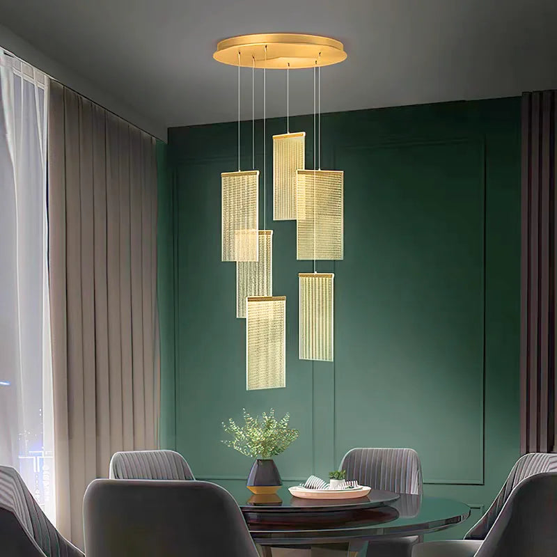 Prism Chandelier for Staircase