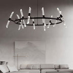 modern black chandelier
