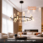 modern black chandelier