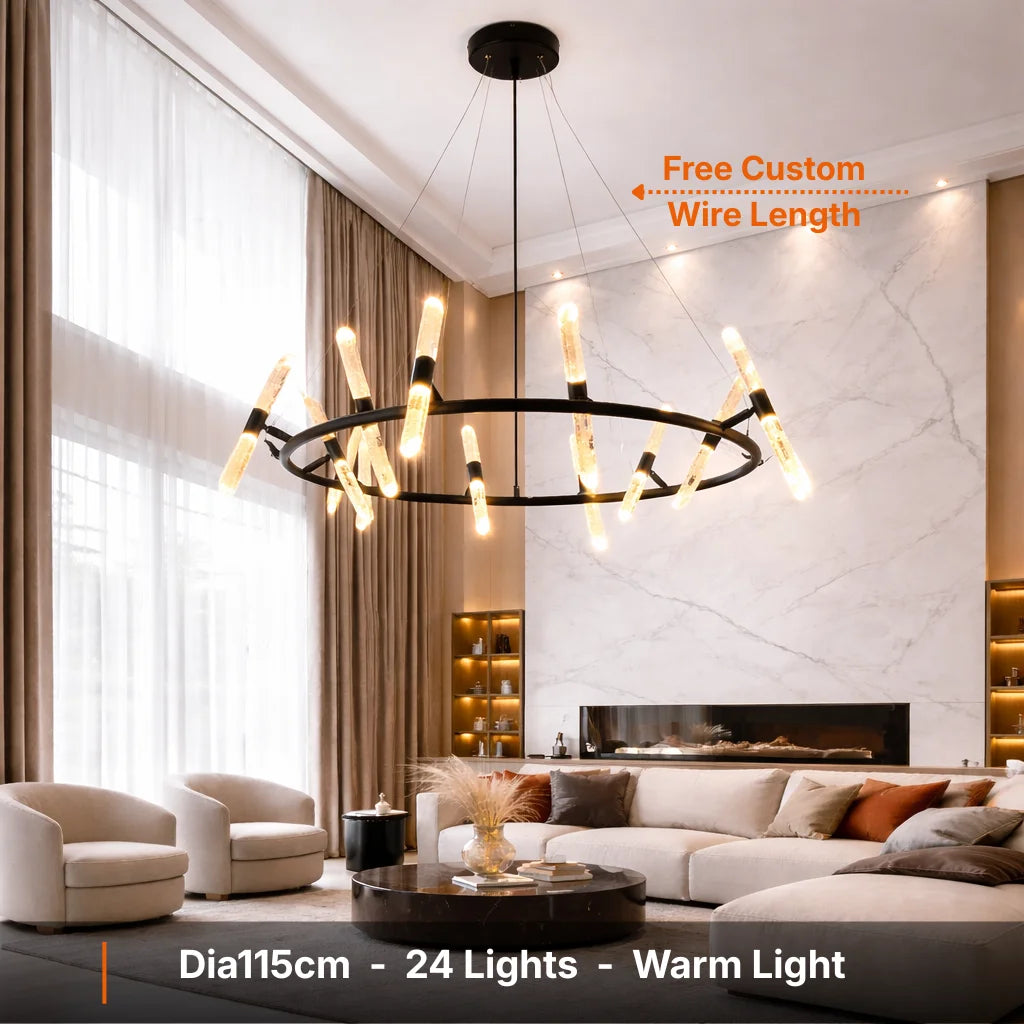 modern black chandelier