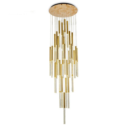 Rayne Chandelier-Large Staircase LED Crystal Light Fixture