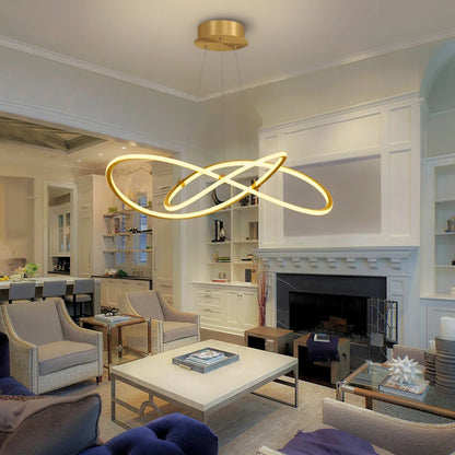 Rays Black Gold Pendant Light
