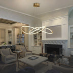 Rays Black Gold Pendant Light