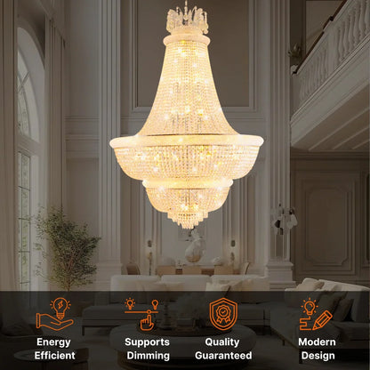 Gold Crystal Chandelier